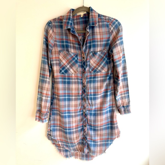 Long plaid shirt Anthropologie - Picture 1 of 11